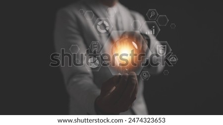 Similar – Image, Stock Photo Gute Idee! creatively