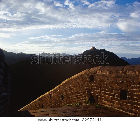 The Great Wall is the universal symbol of China. Ancient building tells the history in silence.