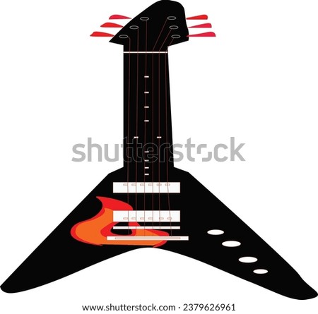 Guitar Hero Electric Vector Illustration 