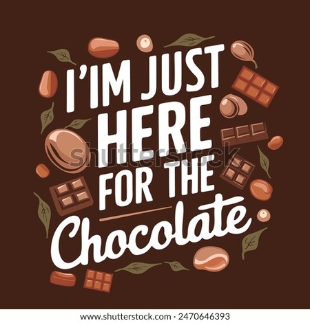 national chocolate day vector graphics design with calligraphic