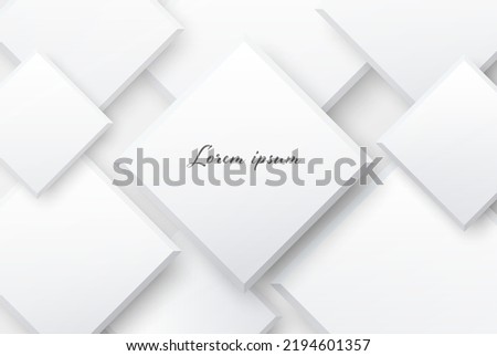 Abstract background from gray 3d rhombus, geometric background