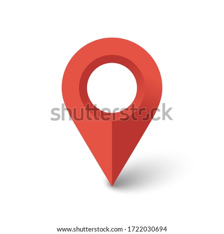 location icon isolated on white background. Vector illustration. Eps 10.