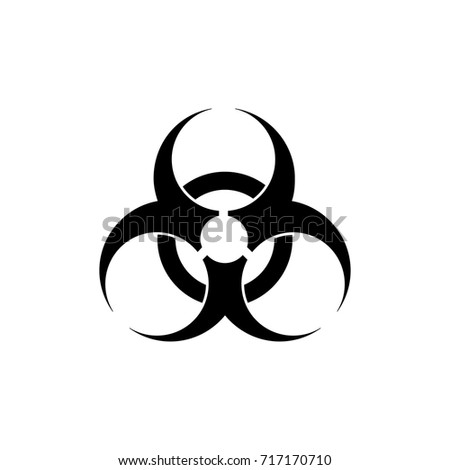 Biohazard icon. Biohazard symbol. isolated on white background. Vector illustration. Eps 10.