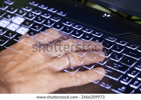 Similar – Image, Stock Photo System relevant | Keyboard for a money winning game device