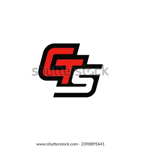 GTS car emblem logo design.