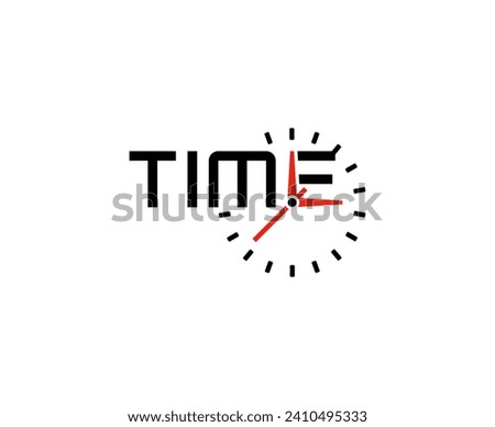 Time wordmark creative company logo design.