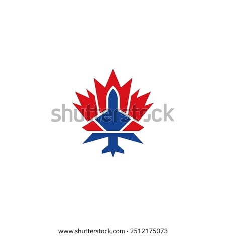 Canadian airline, company logo design.