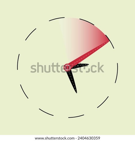 Limited time running out clock vector illustration of management of time