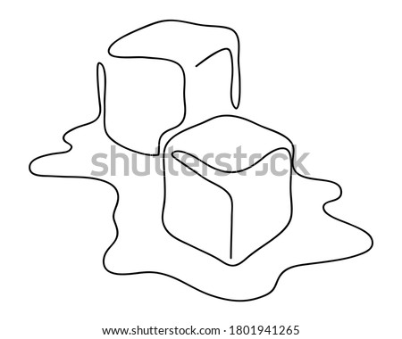 Melting Ice Cube Drawing | Free download on ClipArtMag