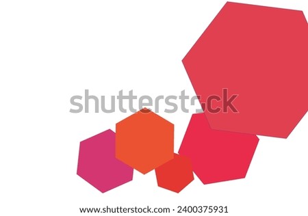 vagrant colorfull hexagon with white background 