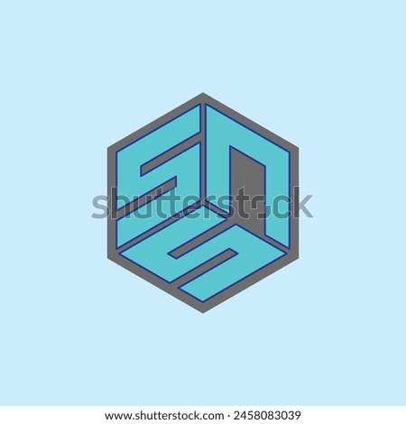 ssn cube logo design template