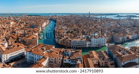 Similar – Foto Bild Panoramabild von Venedig auf dem Wasser, Italien