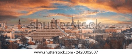 Similar – Image, Stock Photo sunset over the baltic sea, portrait of a young woman standing on the beach