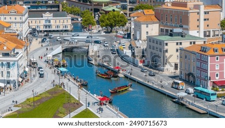 Similar – Image, Stock Photo Aerial view of Ria Formosa Natural Park in Olhao, Algarve, Portugal