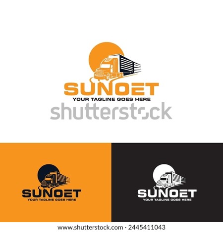SUNOET Car express logo design. New adobe Illustrator logo design for tour.