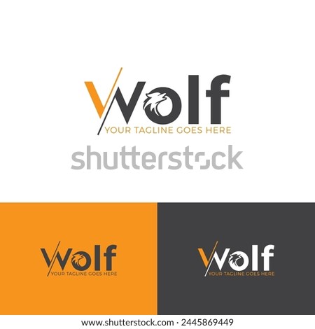 Wolf logo design. New Adobe Illustrator wolf logo design.