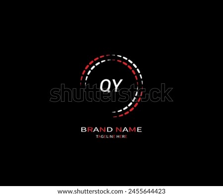 QY letter logo design on black background. QY creative initials letter logo concept. QY letter design.