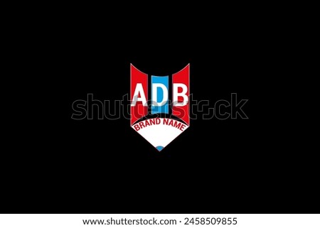 ADB letter logo vector design, ADB simple and modern logo. ADB luxurious alphabet design