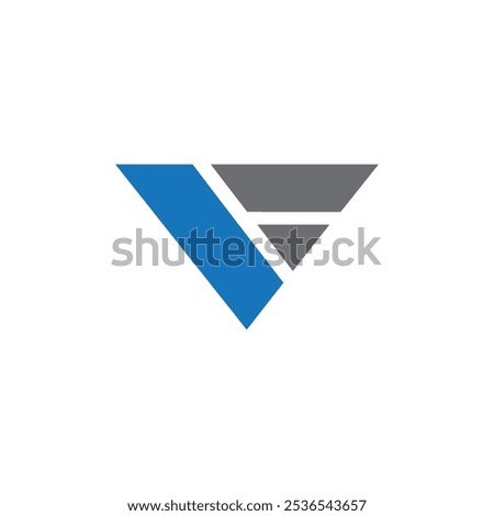 Letter VF initial logo design creative custom clean, alphabet vf logo vector template, fv logo vector, initial vf letter for any business.