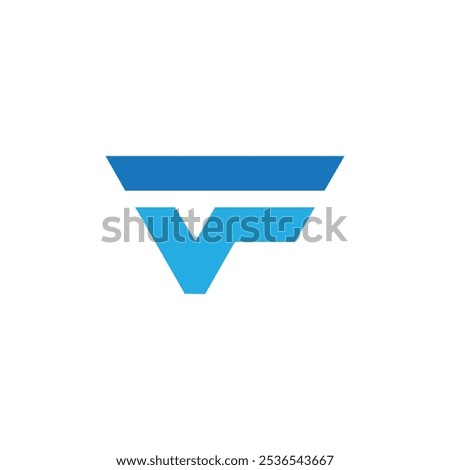 Letter VF initial logo design creative custom clean, alphabet vf logo vector template, fv logo vector, initial vf letter for any business.