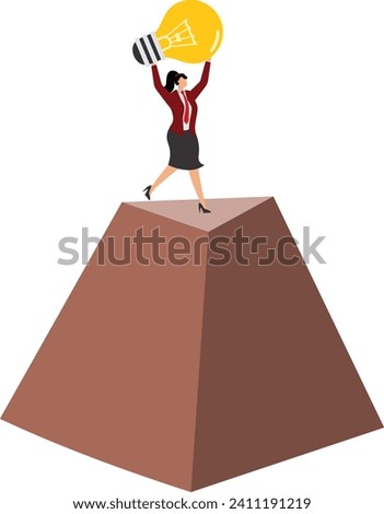 Pyramid, Human Pyramid, Pyramid, Pyramid Shape, On Top Of, Business, Businesswoman