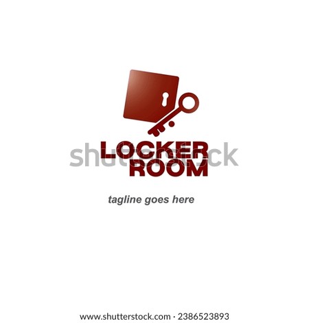 Locker Room vector logo, Digital locker icon logo