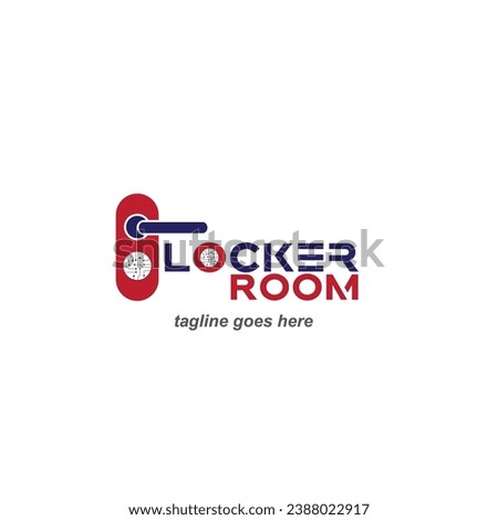 Locker Room vector logo, Digital locker icon logo