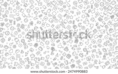 Seamless pattern user interface, Essentials element background