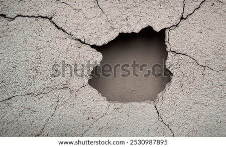 Similar – Image, Stock Photo big hole in the wall