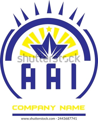 AAI letter logo vector design on white color background AAI letter logo icon design
