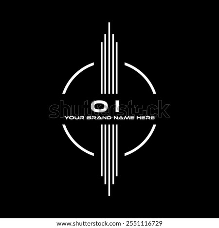 OI logo design, OI simple and modern logo. OI luxurious alphabet design