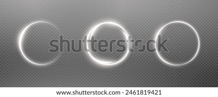 Festive sparkling frame, circle, ring png. Festive circle, ring, frame, for cards, invitations, banners, adverts. Neon frame, set of geometric frames.