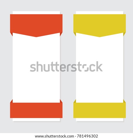 Two options vector infographics template