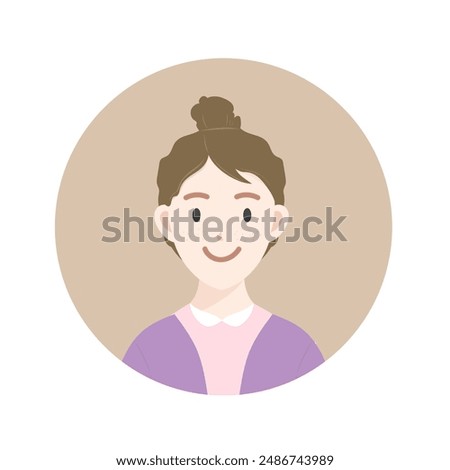 Character face vector isolated on white background, Vector illustration EPS 10