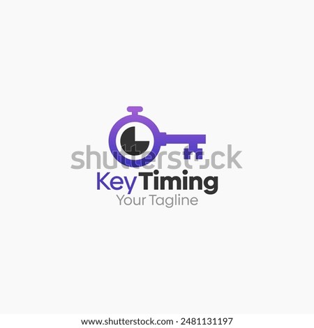 Key Timing Logo Vector Template Design. Good for Business, Start up, Agency, and Organization