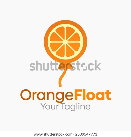 Orange Float Logo Design Template. Good for Business, Agency, Community and Organization