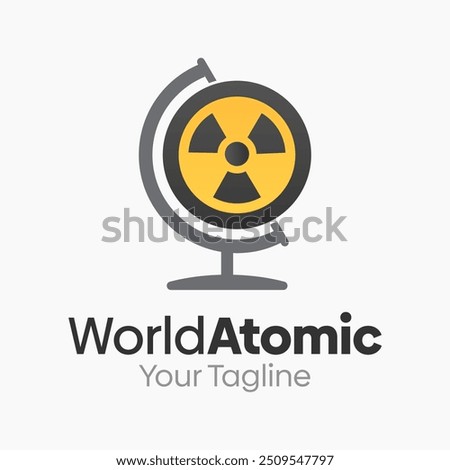 World Atomic Logo Design Template. Good for Business, Agency, Community and Organization