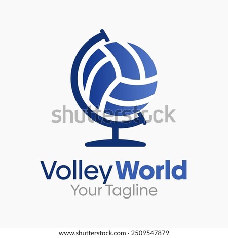 Volley World Logo Design Template. Good for Business, Agency, Community and Organization