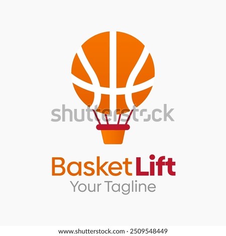 Basket Lift Logo Design Template. Good for Business, Agency, Community and Organization