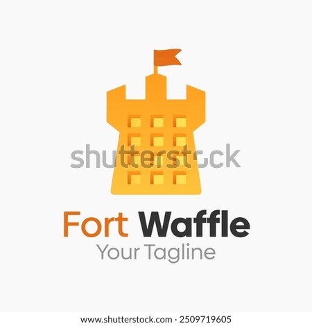 Fort Waffle Logo Design Template. Good for Business, Agency, Community and Organization