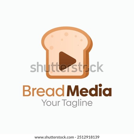 Bread Media Logo Design Template. Good for Business, Agency, Community and Organization