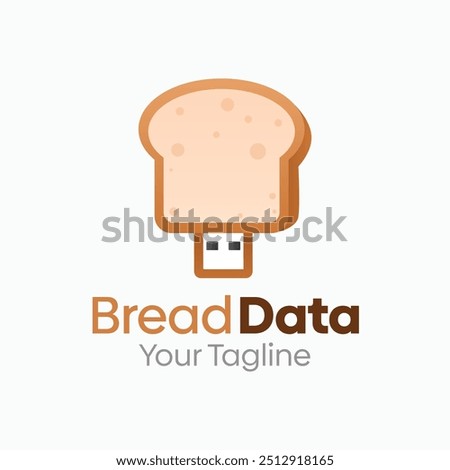 Bread Data Logo Design Template. Good for Business, Agency, Community and Organization