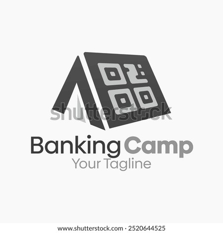 Banking Camp Logo Design Template. Good for Business, Agency, Community and Organization