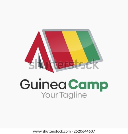 Guinea Camp Logo Design Template. Good for Business, Agency, Community and Organization