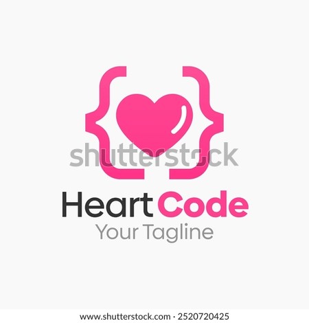 Heart Code Logo Design Template. Good for Business, Agency, Community and Organization