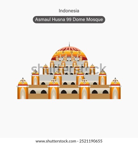 Indonesia Makassar, Asmaul Husna 99 Dome Mosque