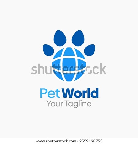 Pet World Logo Design Template. Good for Business, Agency, Community and Organization.