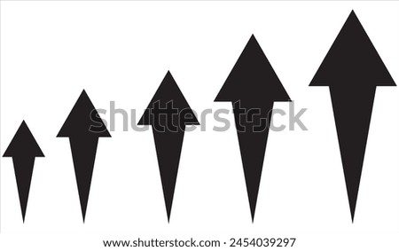 Long arrows icon set. Vector set of trendy long arrows left and right in flat style. Black arrows vector illustration. Icons isolated.Straight long right vector arrow icon. Up and down arrow vector .