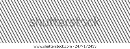 Slash line. Border with diagonal lines. Angle of tilt stripes. Black pattern of footer isolated vector on white background.