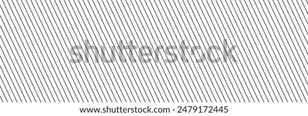 Slash line. Border with diagonal lines. Angle of tilt stripes. Black pattern of footer isolated vector on white background.